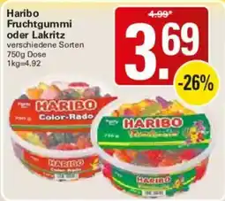 WEZ Haribo Fruchtgummi oder Lakritz Angebot