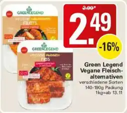 WEZ Green Legend Vegane Fleischalternativen Angebot