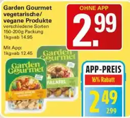 WEZ Garden Gourmet vegetarische/vegane Produkte Angebot