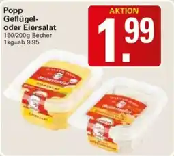 WEZ Popp Geflügel- oder Eiersalat Angebot