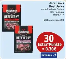 WEZ Jack Links Beef Jerky Angebot