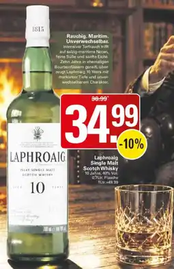 WEZ Laphroaig Single Malt Scotch Whisky 10 Jahre Angebot