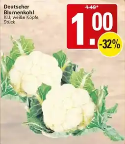 WEZ Deutscher Blumenkohl Angebot