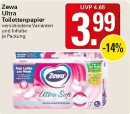 WEZ Zewa Ultra Toilettenpapier Angebot