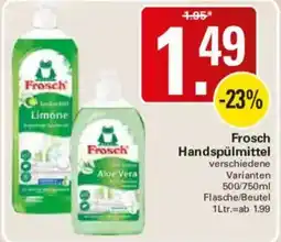WEZ Frosch Handspülmittel Angebot