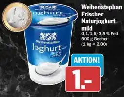AEZ Weihenstephan Frischer Naturjoghurt mild Angebot
