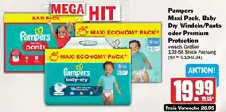 AEZ Pampers Maxi Pack Baby Dry Windeln/Pants oder Premium Protection Angebot