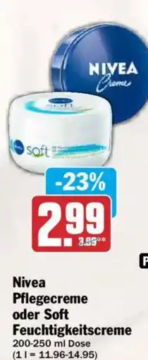 AEZ Nivea Pflegecreme oder Soft Feuchtigkeitscreme Angebot