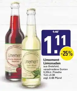 WEZ Limoment Limonaden Angebot