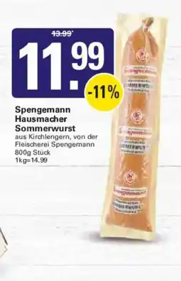 WEZ Spengemann Hausmacher Sommerwurst Angebot