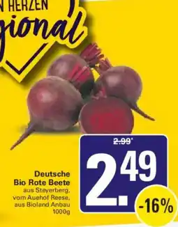 WEZ Deutsche Bio Rote Beete Angebot