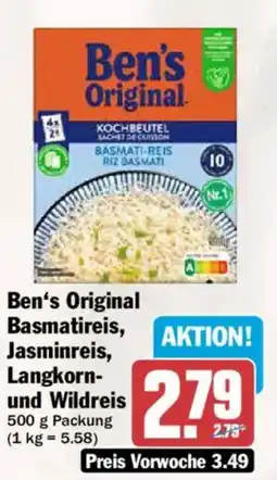 AEZ Ben's Original Basmatireis, Jasminreis, Langkorn- und Wildreis Angebot