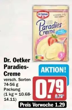 AEZ Dr. Oetker Paradies-Creme Angebot
