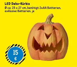 TEDi LED Deko-Kürbis Angebot