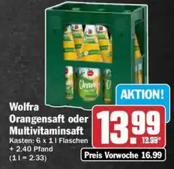 AEZ Wolfra Orangensaft oder Multivitaminsaft Angebot
