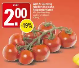 WEZ Niederländische Rispentomaten Angebot