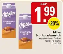 WEZ Milka Schokoladenmilch Angebot