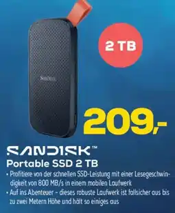 Euronics SANDISK Portable SSD 2 TB Angebot