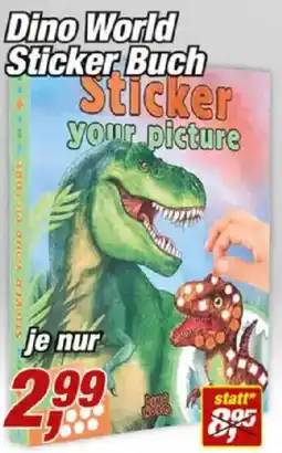 Posten Börse Dino World Sticker Buch Angebot