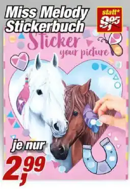 Posten Börse Miss Melody Stickerbuch Angebot