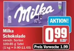 AEZ Milka Schokolade Angebot