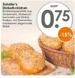 WEZ Schäfer's Dinkelbrötchen Angebot