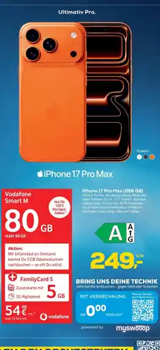 Euronics iPhone 17 Pro Max Angebot
