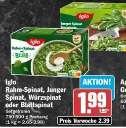 AEZ Iglo Rahm-Spinat Angebot
