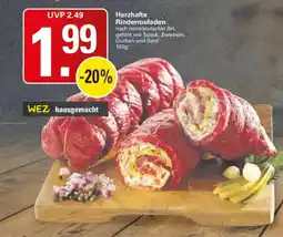 WEZ Herzhafte Rinderrouladen WEZ hausgemacht Angebot