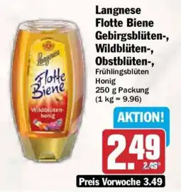 AEZ Langnese Flotte Biene Wildblüten-honig Angebot