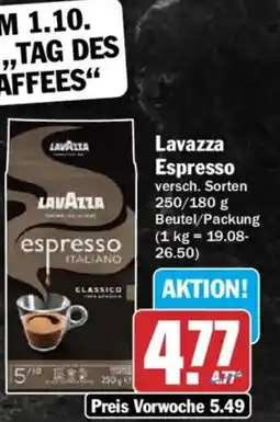 AEZ Lavazza Espresso Angebot