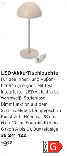 Tchibo LED-Akku-Tischleuchte Angebot