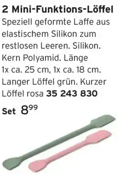 Tchibo 2 Mini-Funktions-Löffel Angebot