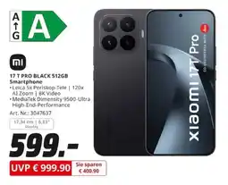 MediaMarkt Xiaomi 17T Pro Black 512GB Smartphone Angebot