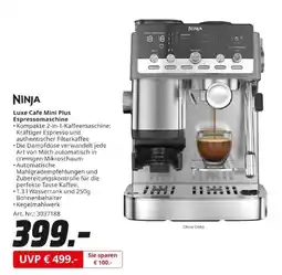 MediaMarkt NINJA Luxe Cafe Mini Plus Espressomaschine Angebot