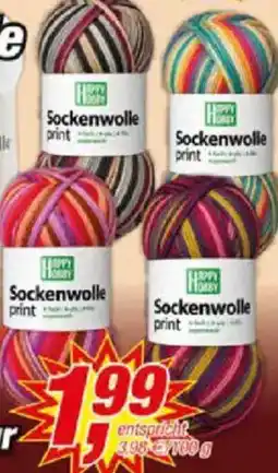 Posten Börse Happy Hobby Sockenwolle print Angebot