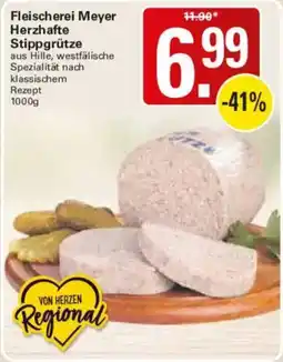 WEZ Fleischerei Meyer Herzhafter Stippgrütze Angebot