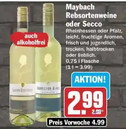 AEZ Maybach Rebsortenweine oder Secco Angebot