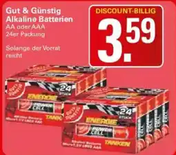 WEZ Energie Alkaline Batterien Angebot