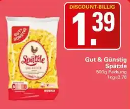 WEZ Gut & Günstig Spätzle Angebot