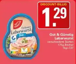 WEZ Gut & Günstig Leberwurst Angebot