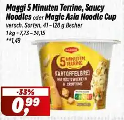 Simmel Maggi 5 Minuten Terrine, Saucy Noodles oder Magic Asia Noodle Cup Angebot