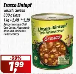Simmel Erasco Linsen-Eintopf mit Würstchen Angebot