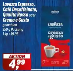 Simmel Lavazza Espresso, Café Decaffeinato, Qualita Rossa oder Crema e Gusto Angebot