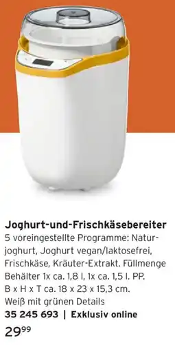 Tchibo Joghurt-und-Frischkäsebereiter Angebot