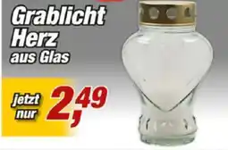 Posten Börse Grablicht Herz aus Glas Angebot