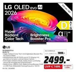 MediaMarkt LG OLED83C67LA OLED TV Angebot