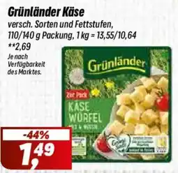 Simmel Grünländer Käse Würfel Angebot