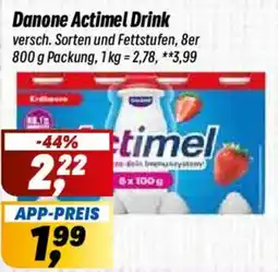 Simmel Danone Actimel Drink Angebot