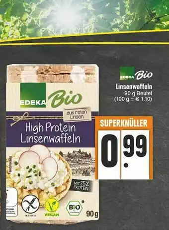 E-Center Edeka Bio Linsenwaffeln Angebot